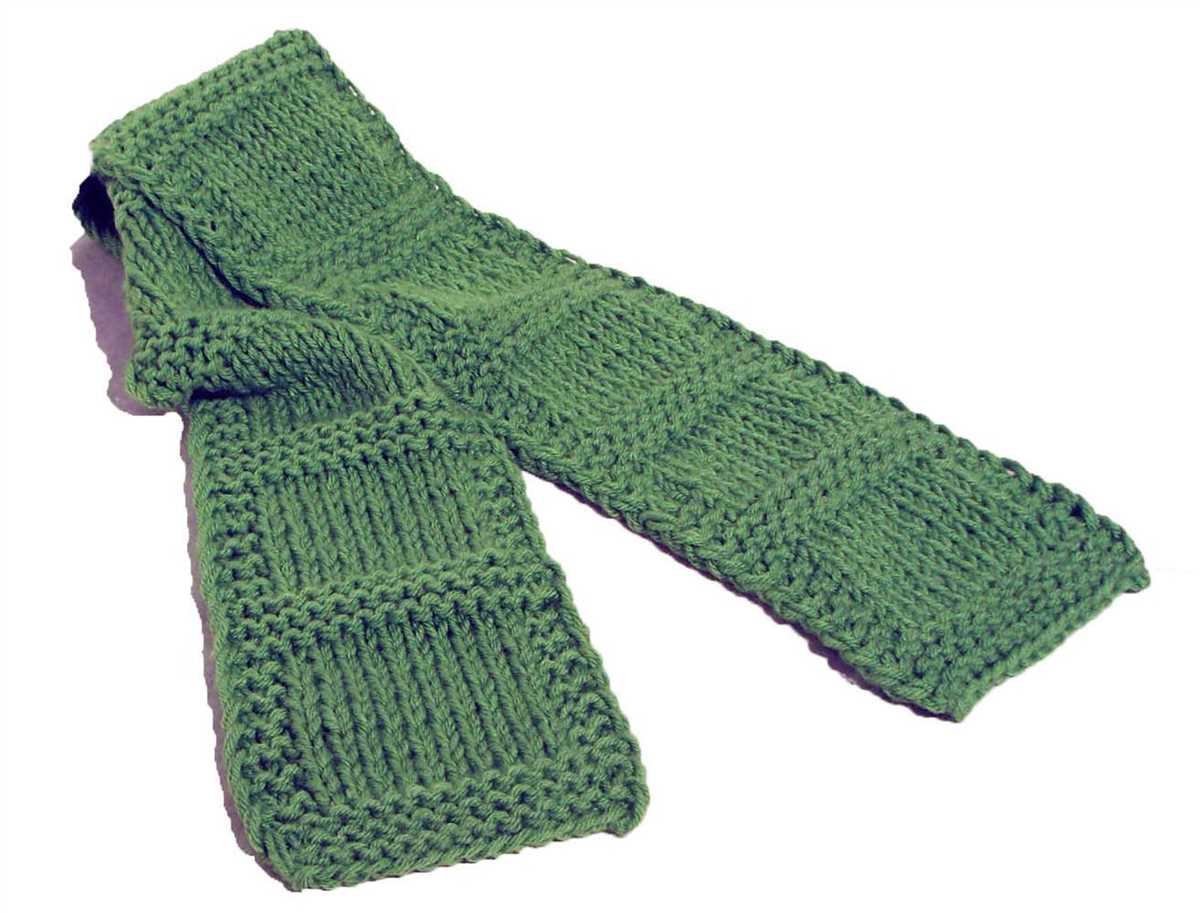 Quick scarf knitting pattern