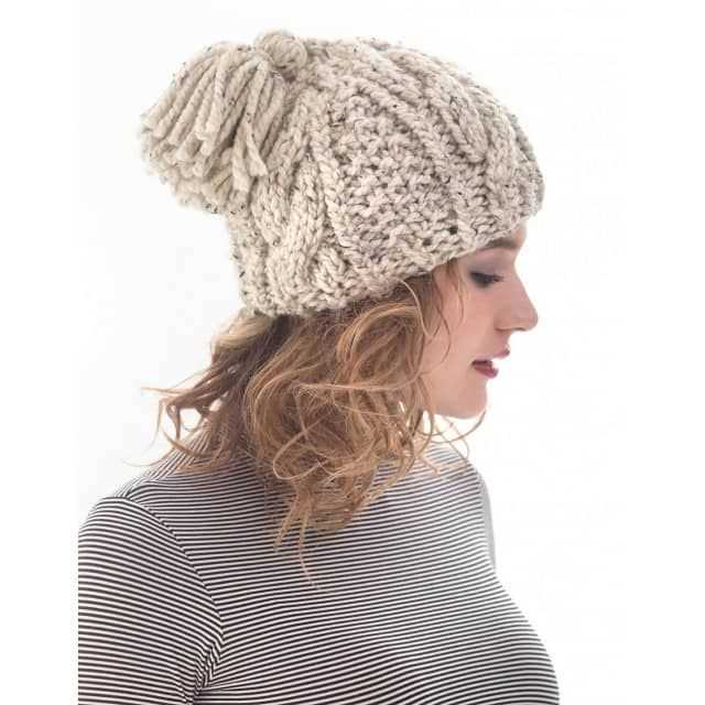 Wool ease thick and quick knit hat pattern