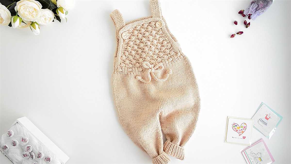 Newborn romper knitting pattern