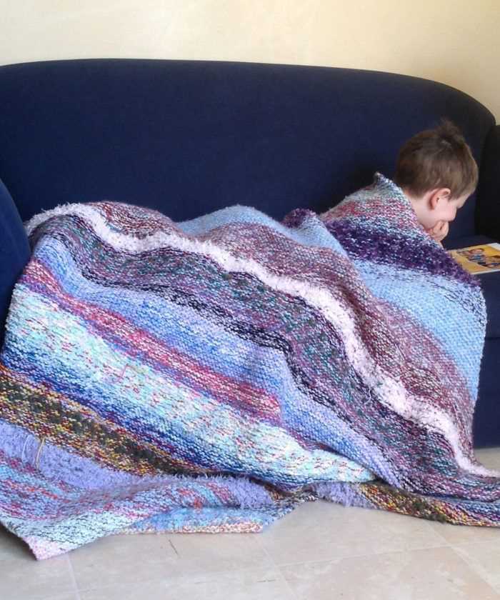 Scrap blanket knit pattern