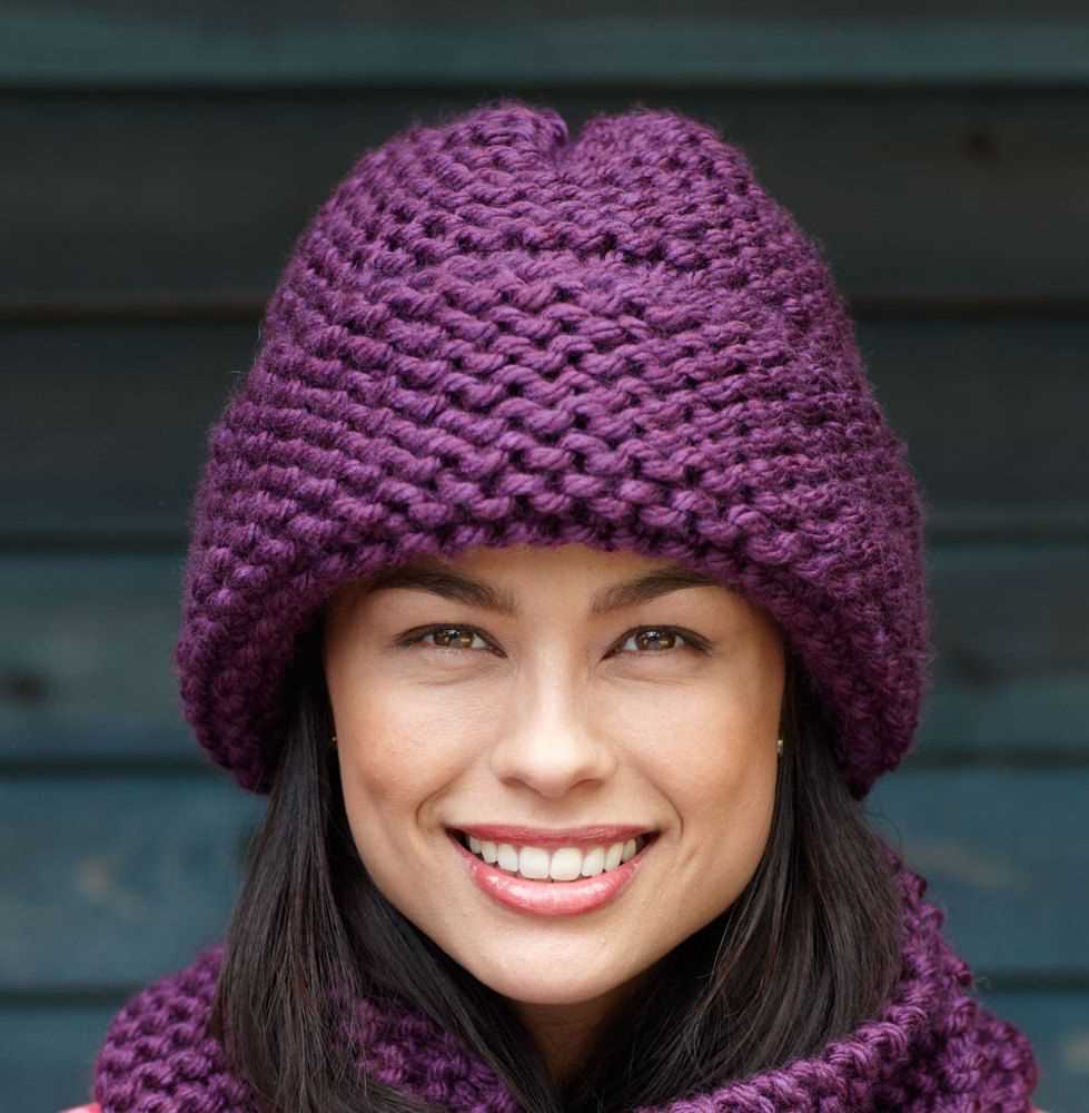 Beginner hat pattern knitting