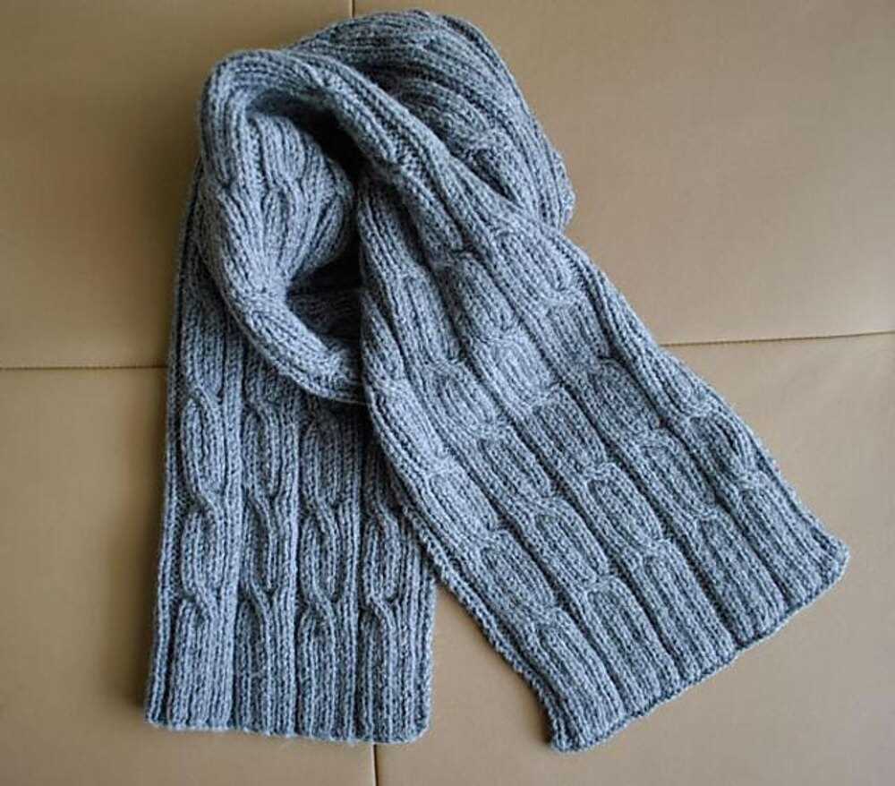 Cable knit scarf pattern beginner