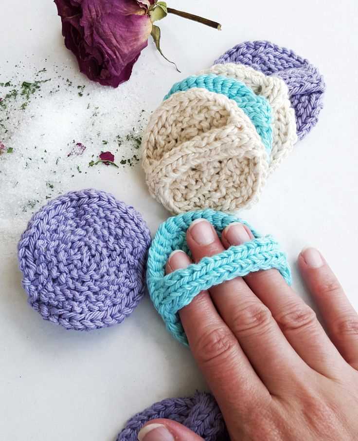 Knitted back scrubber pattern