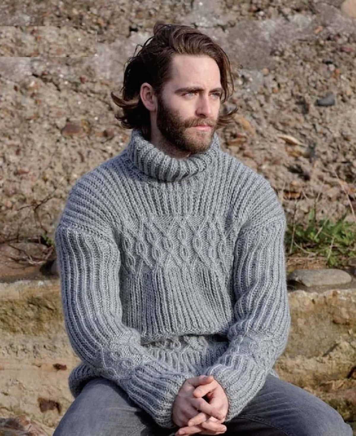 Men's cable knit sweater pattern free