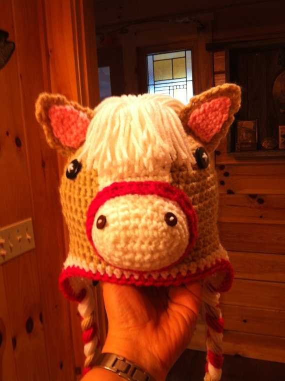 Knit horse hat pattern