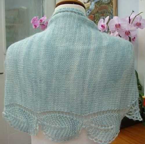 Icelandic lace shawl knitting pattern