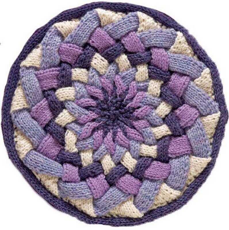 Knit a circle pattern