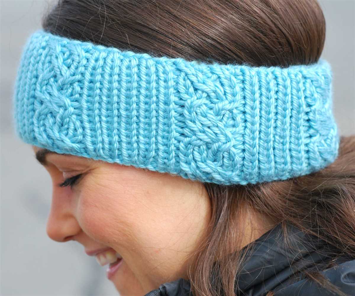 Cable stitch knit hat pattern