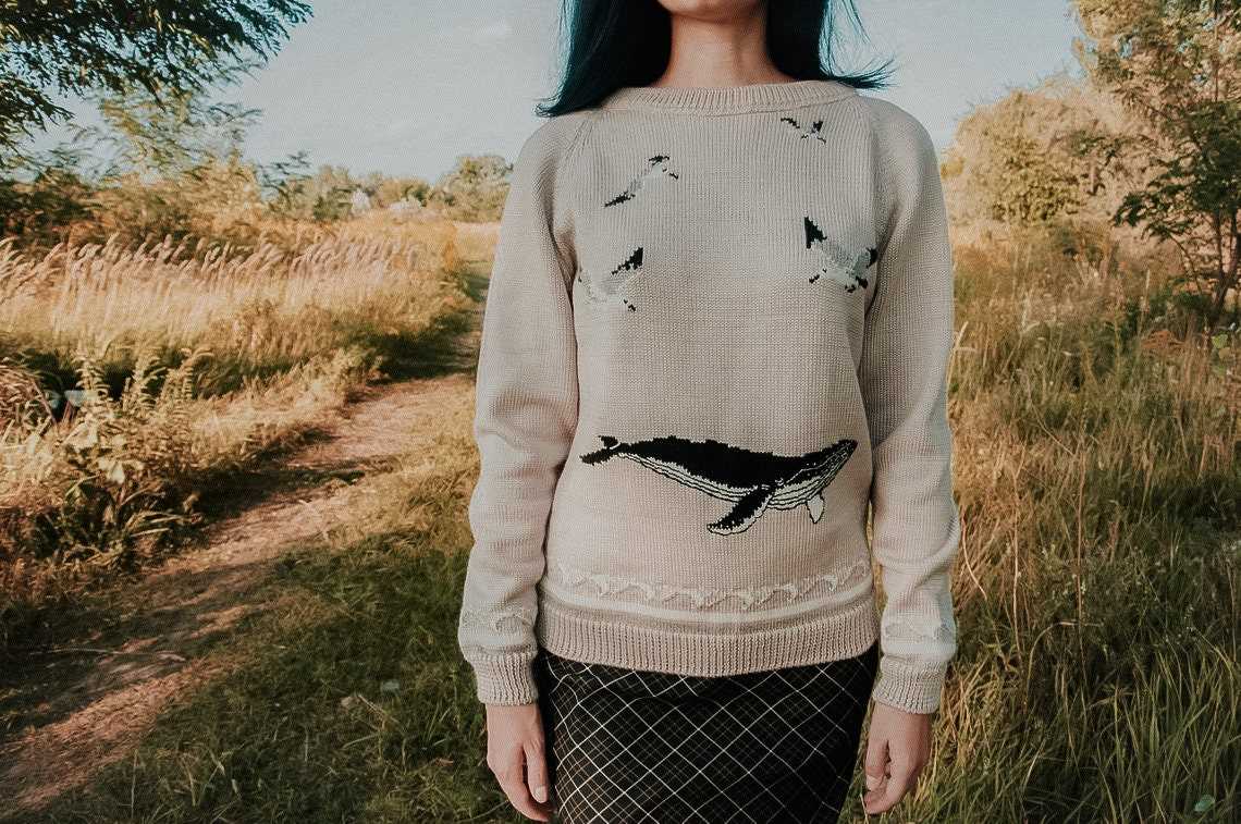 Bird sweater knitting pattern