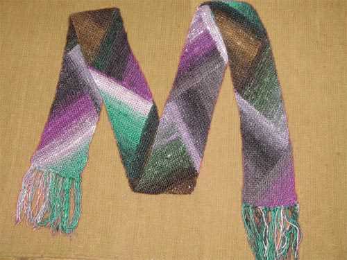 Knit silk scarf pattern