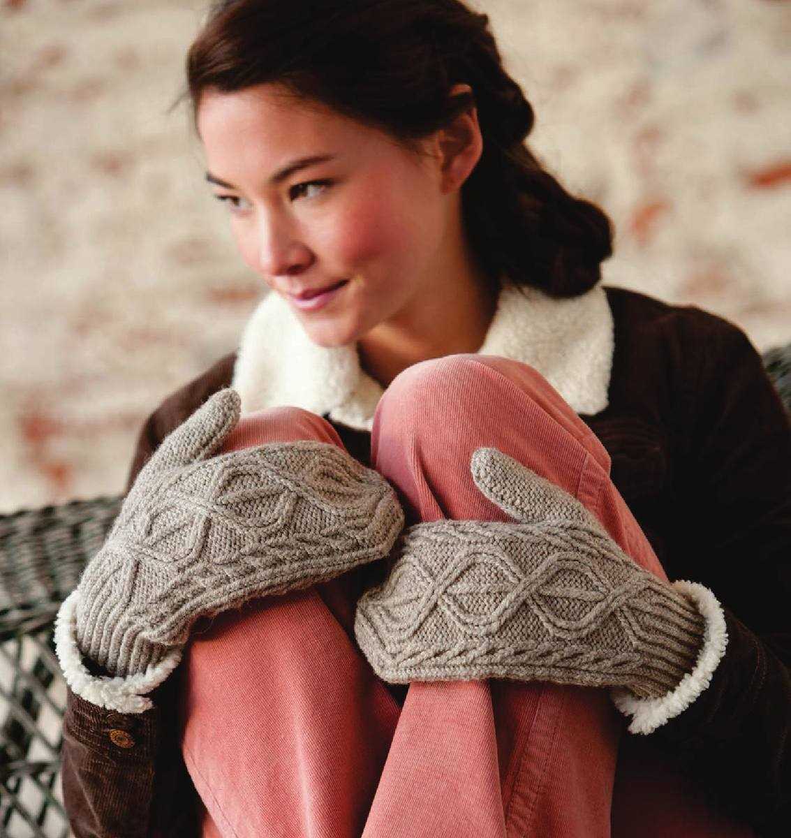 Worsted weight knit mitten pattern