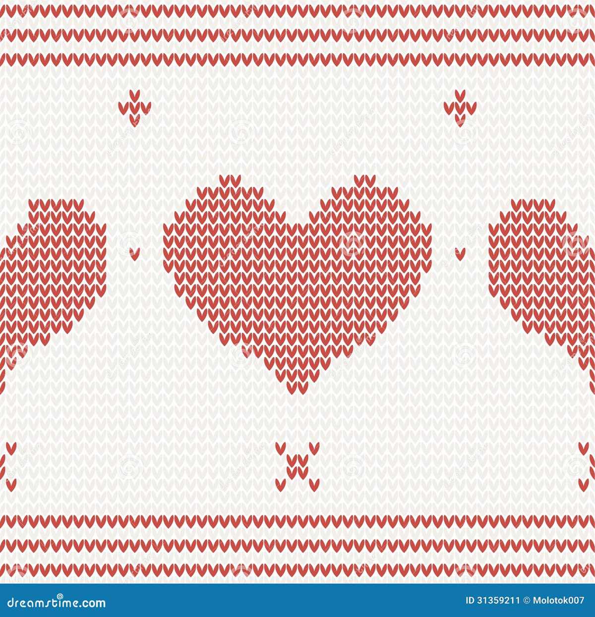 Red heart knit patterns