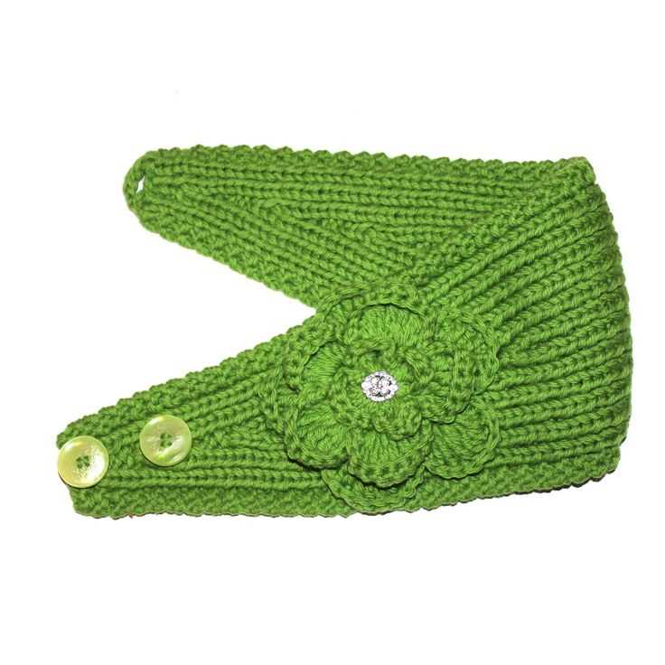 Knitted crochet headband pattern