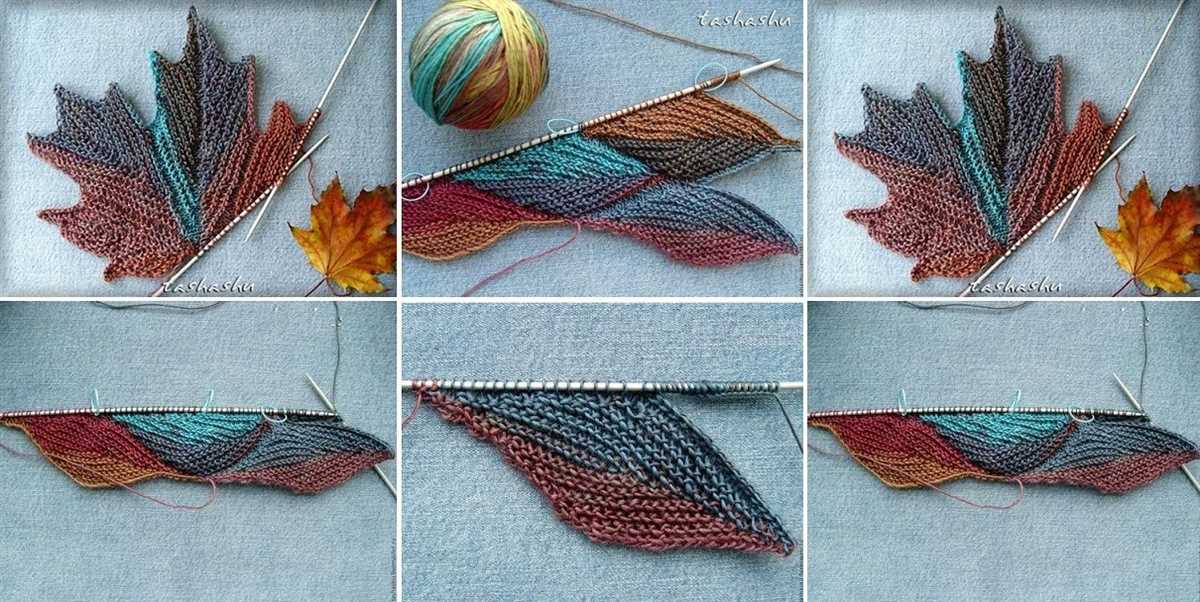 Autumn leaves knitting pattern