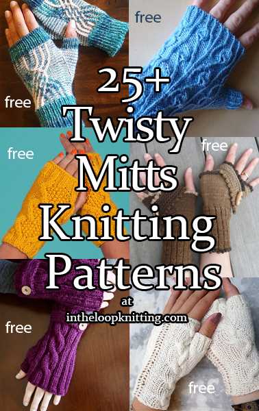 Aran fingerless gloves free knitting pattern