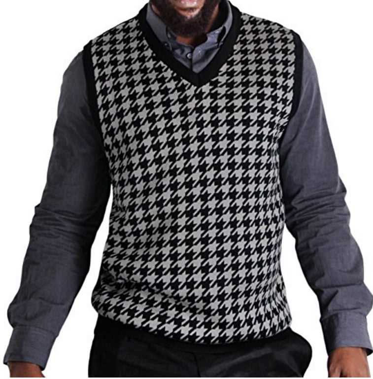 Houndstooth vest knitting pattern