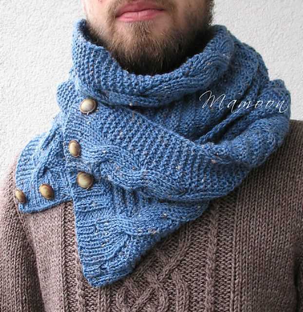 Male snood knitting pattern