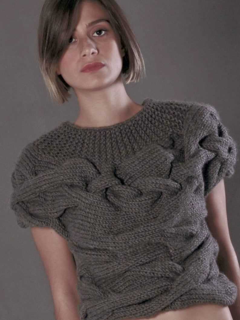 Short sleeve sweater patterns free knitting