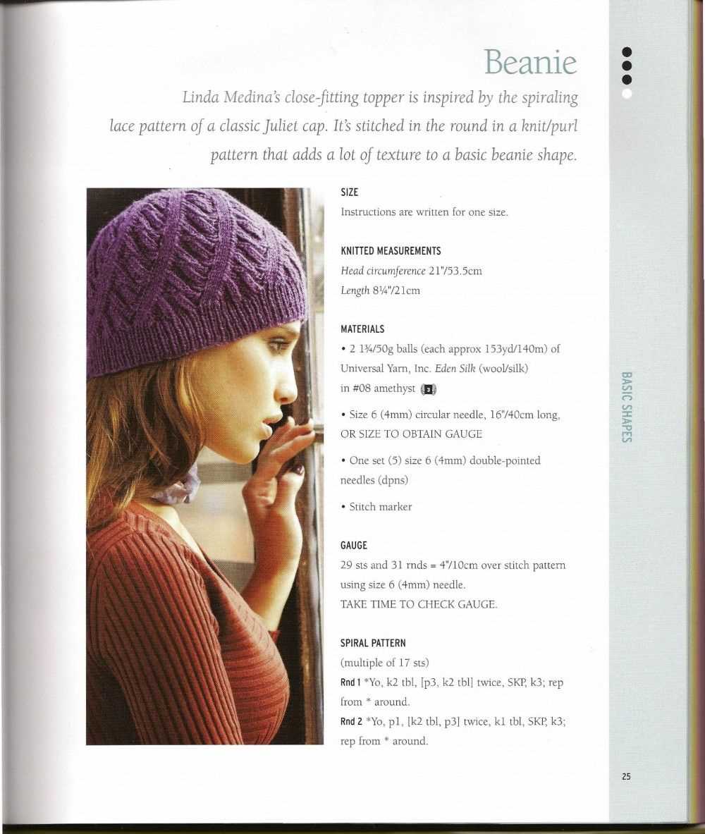 Basic knit hat pattern circular needles