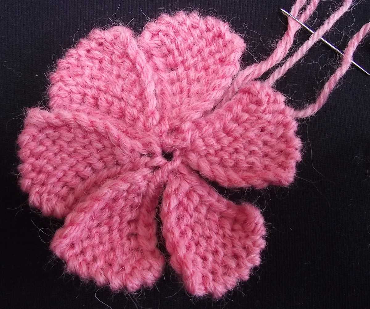 How to knit flowers free pattern