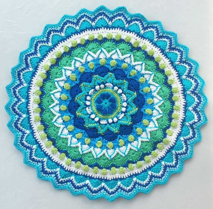 Knitted mandala patterns