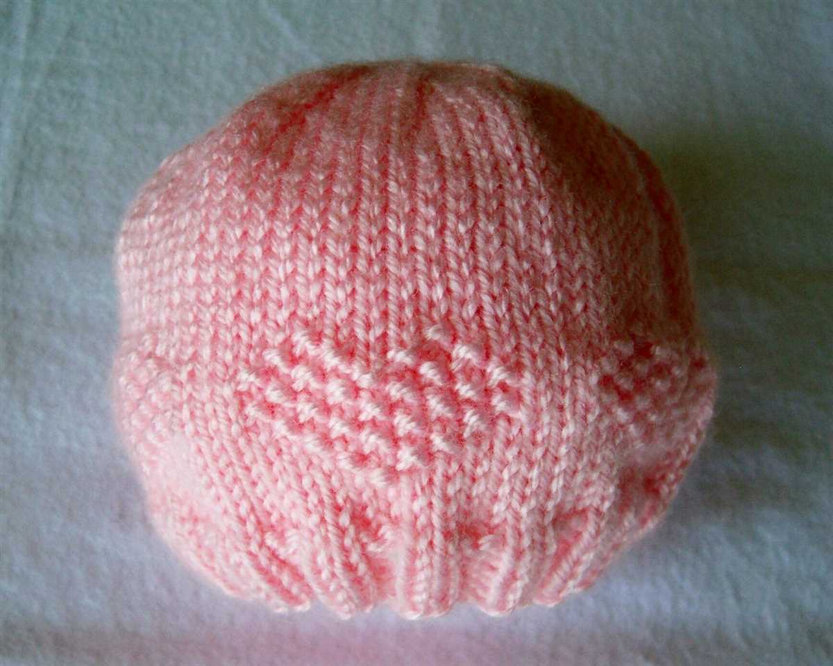 Free preemie baby hospital hat knitting pattern straight needles