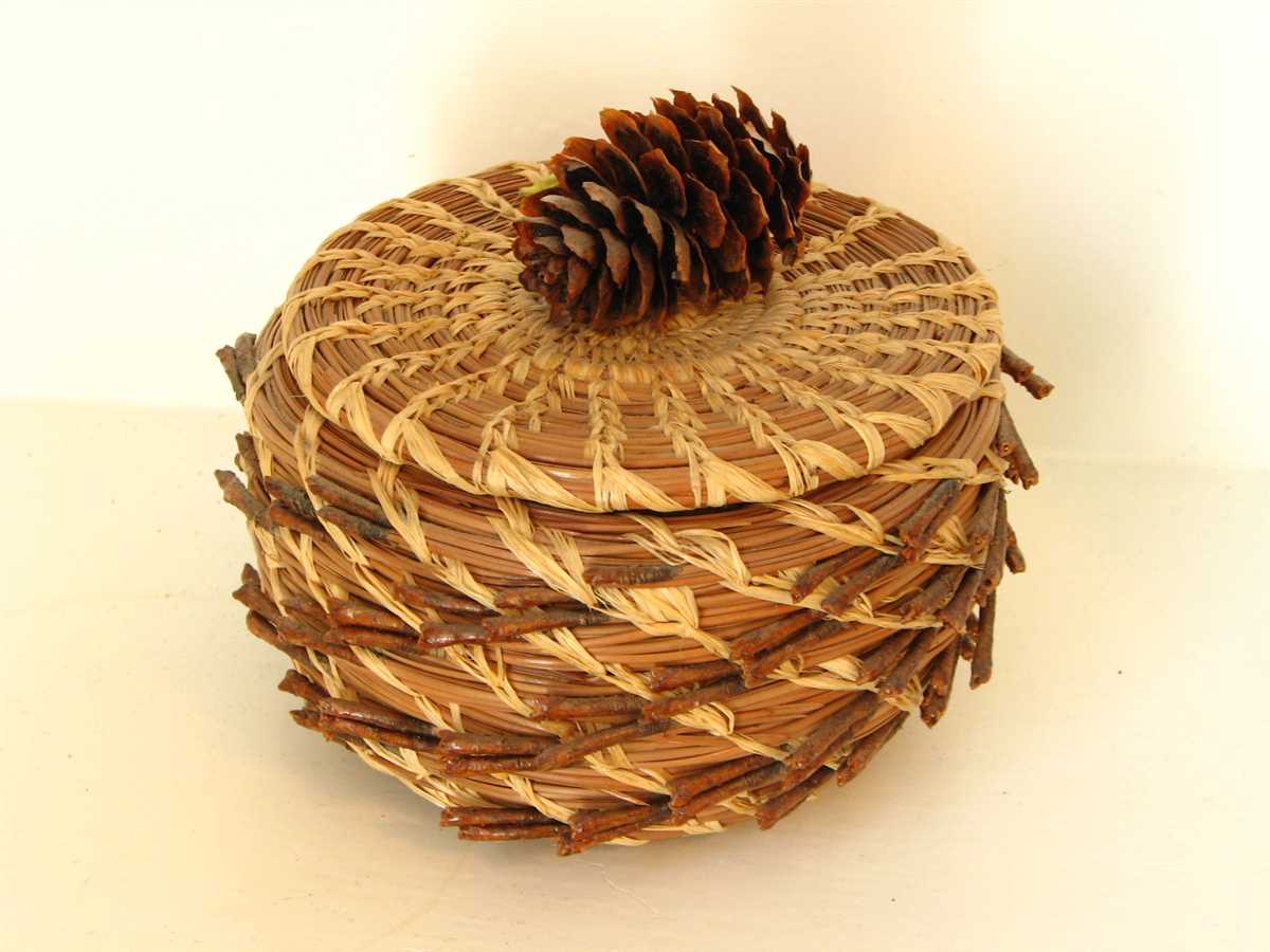 Knitted pine cone pattern