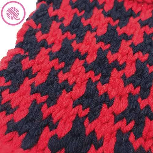 Free houndstooth knit pattern