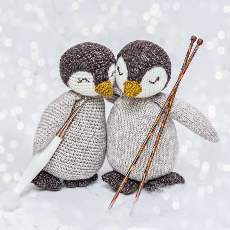 Knitted penguin pattern free