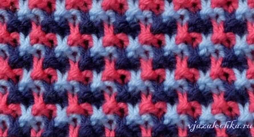 Knit stitch pattern multiple of 3