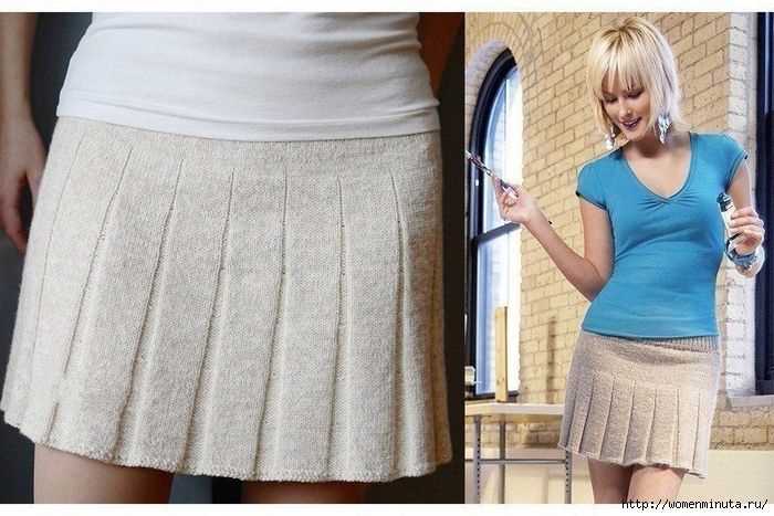 Mini skirt knitting pattern