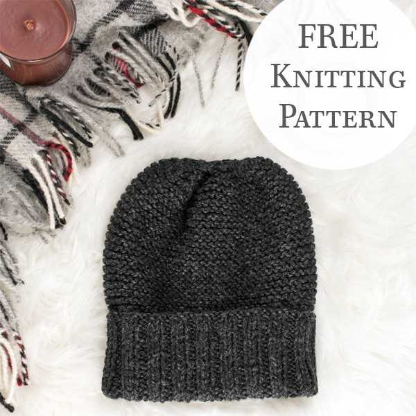 Beanie knitting pattern straight needles free