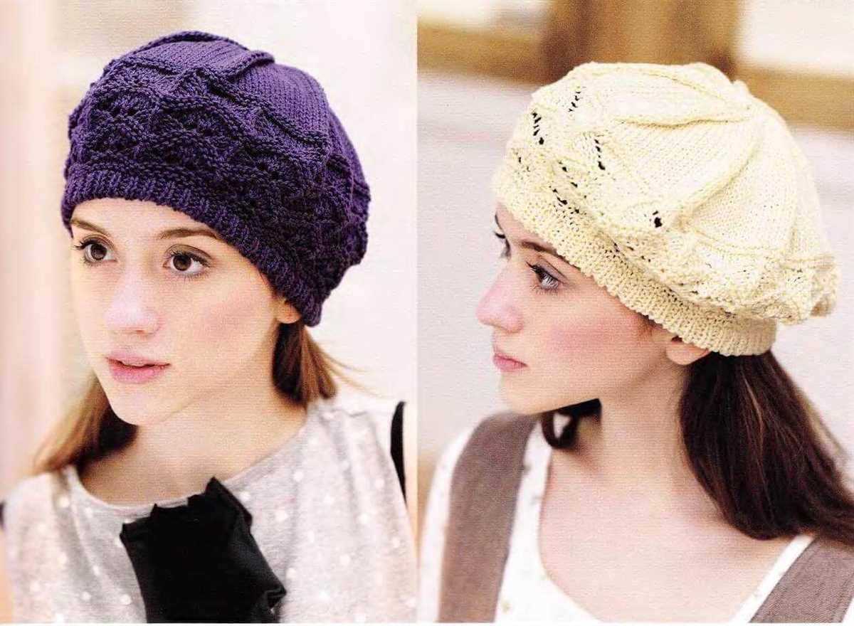 Simple knitted beret pattern