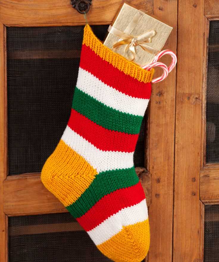 Large christmas stocking knitting pattern