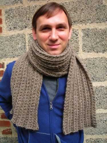 Easy men's scarf knitting pattern free