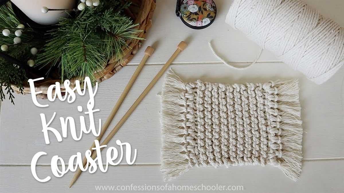 Free knit coaster patterns