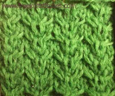 Knit ripple stitch pattern