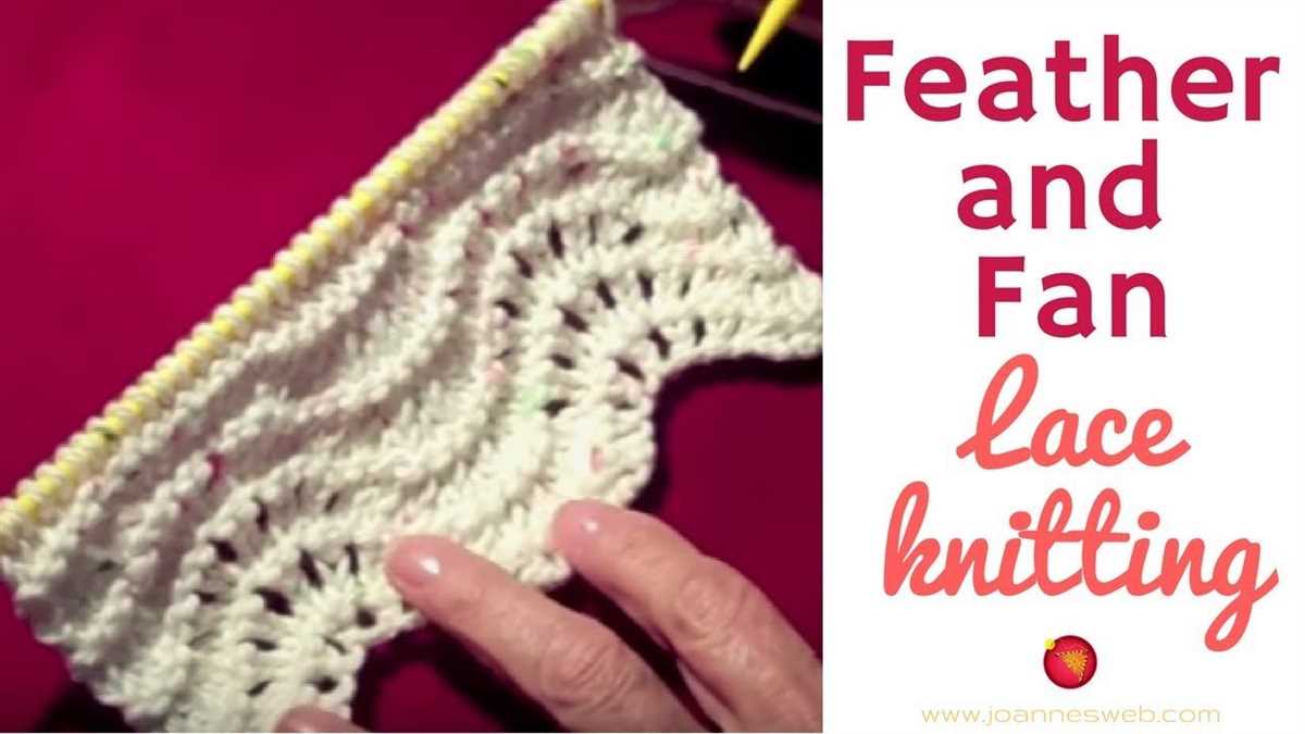 How to knit feather and fan pattern