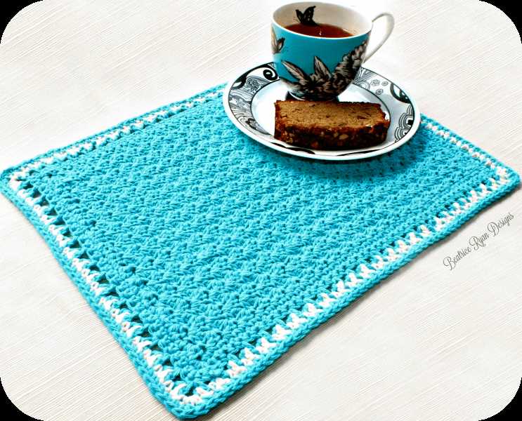 Knitted placemat pattern