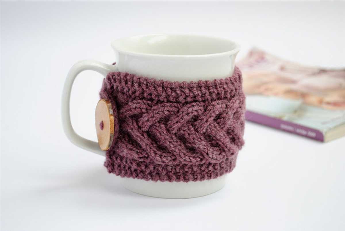 Knitted cup warmer patterns