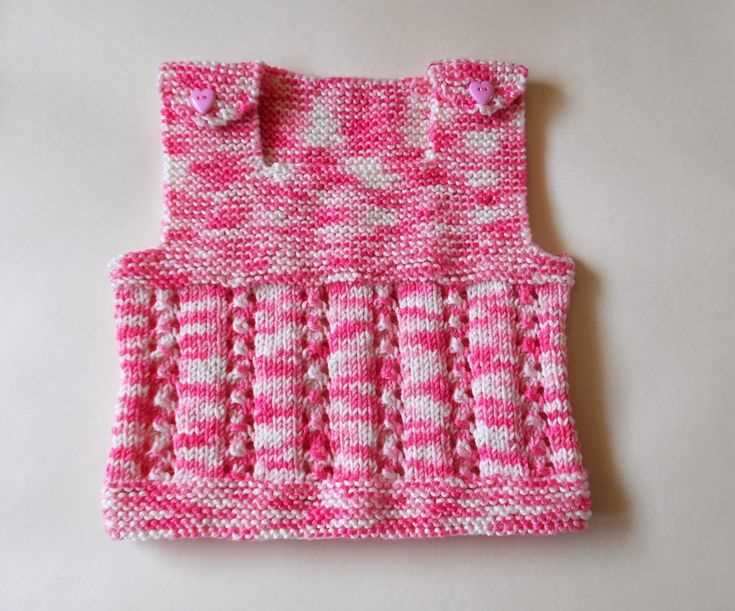 Knitted vest knitting pattern