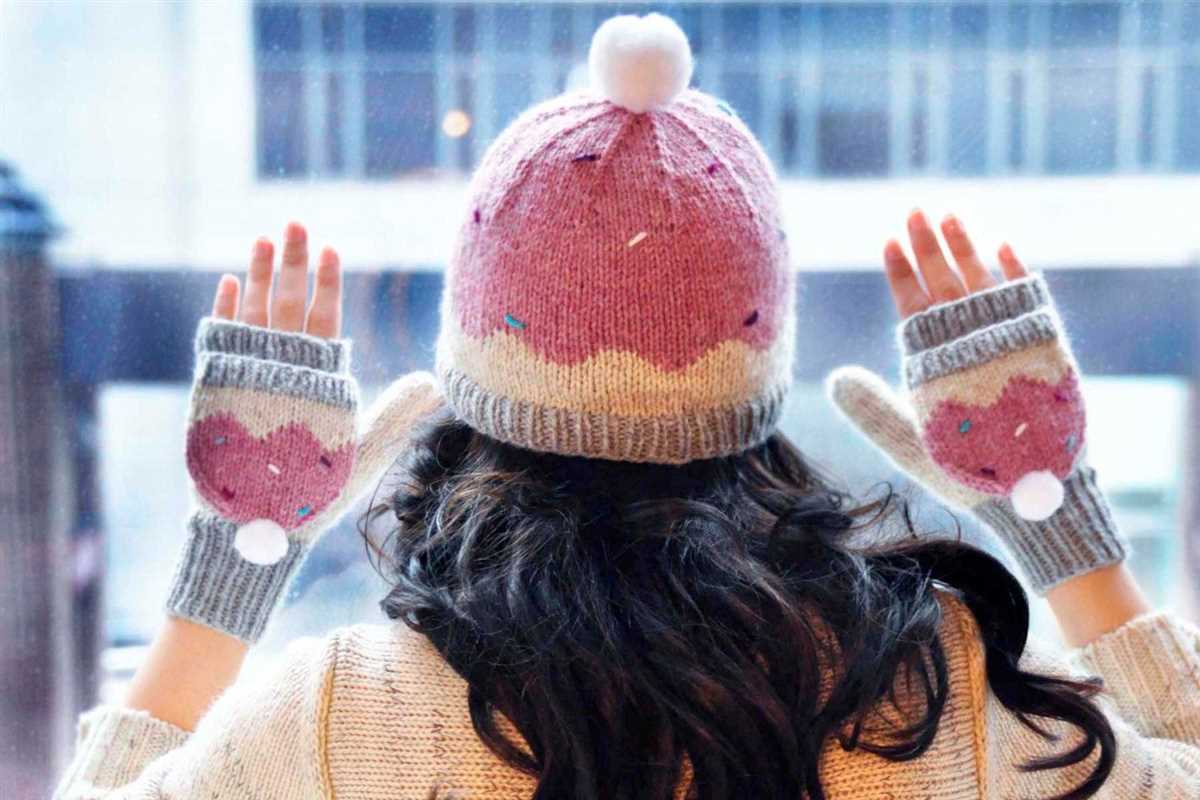 Knitting patterns for scarf and hat sets