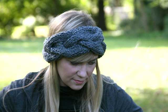 Knitted braided headband free pattern