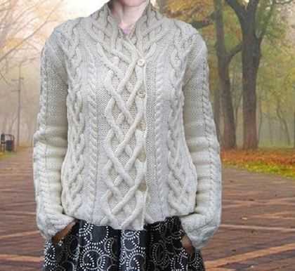 Aran knit sweater patterns free