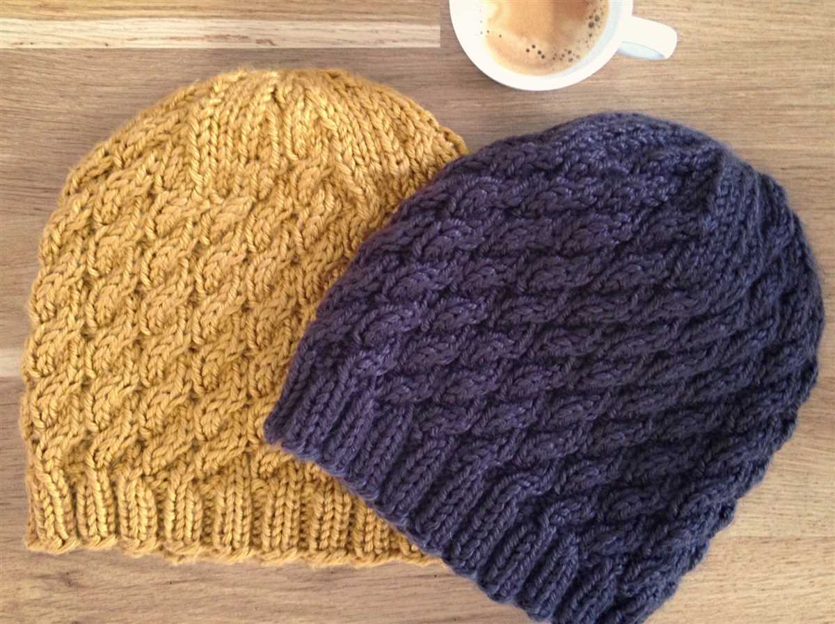 Free knitting pattern for cable hat