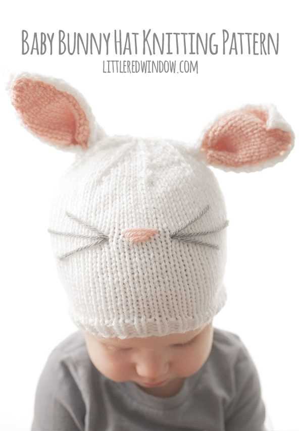 Knit bunny ears pattern