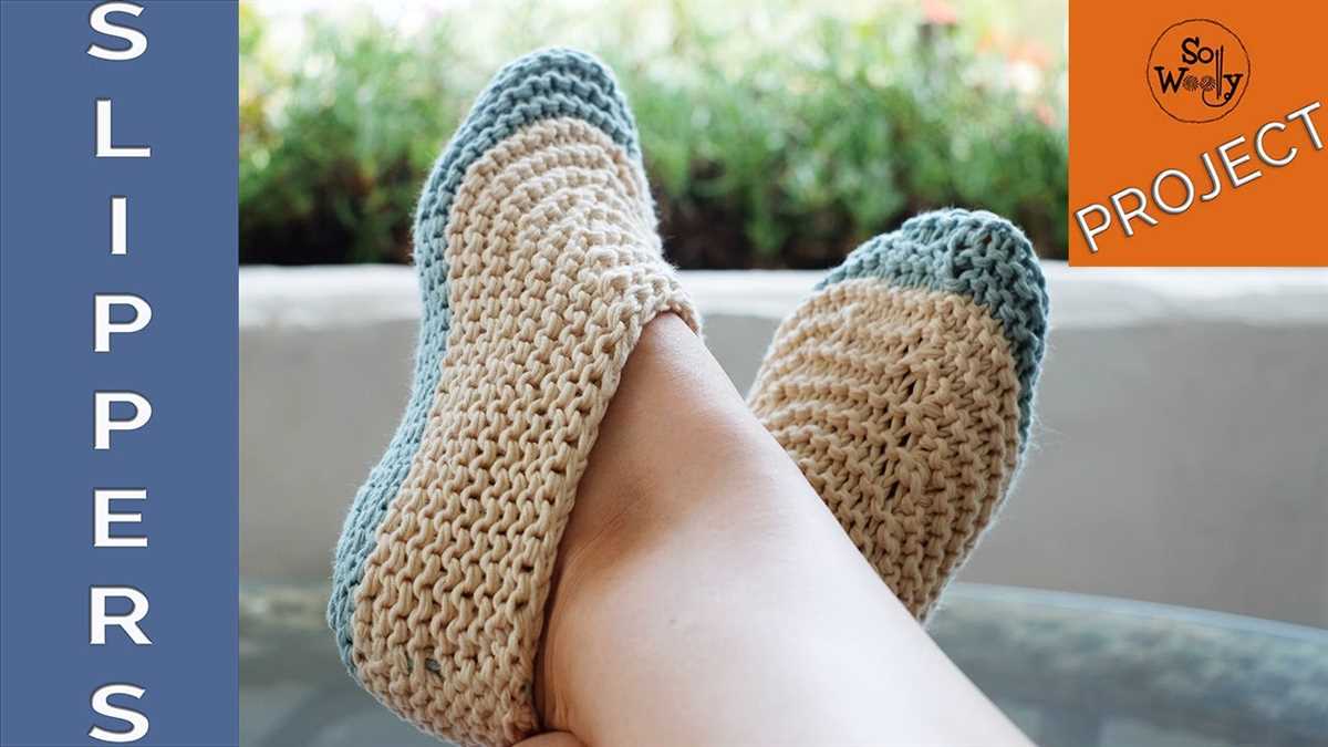 Knitted slippers free patterns easy