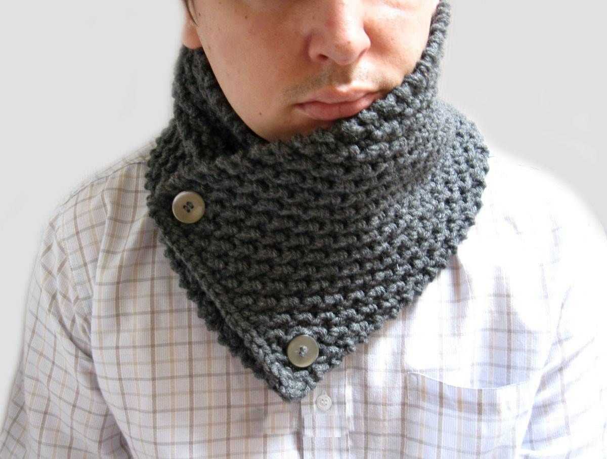 Loom knit cowl neck scarf pattern