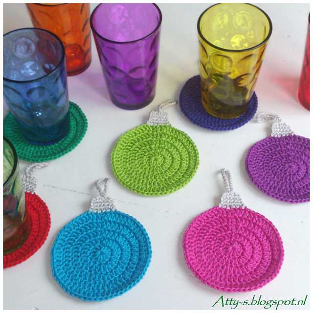 Knit coasters pattern free