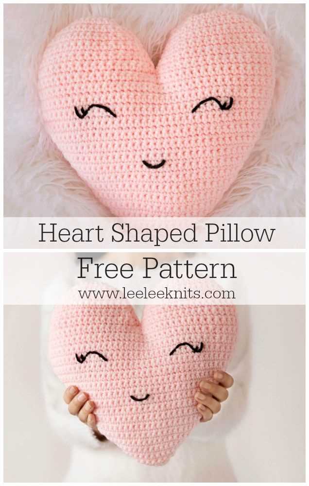 Free knitting pattern for heart shaped